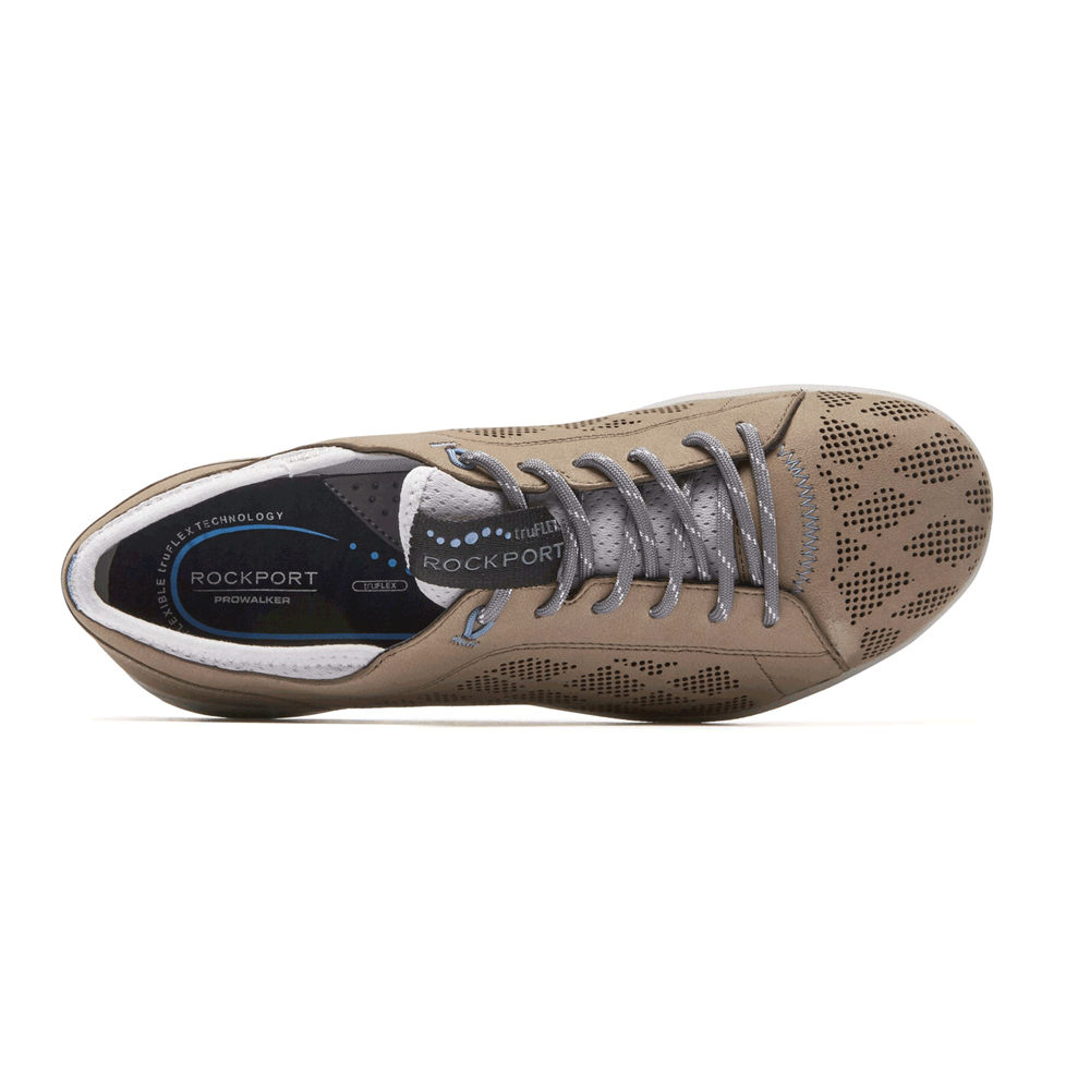 Tenis Rockport Mulher Caqui - Truflex Lace-To-Toe - 43689EMAT